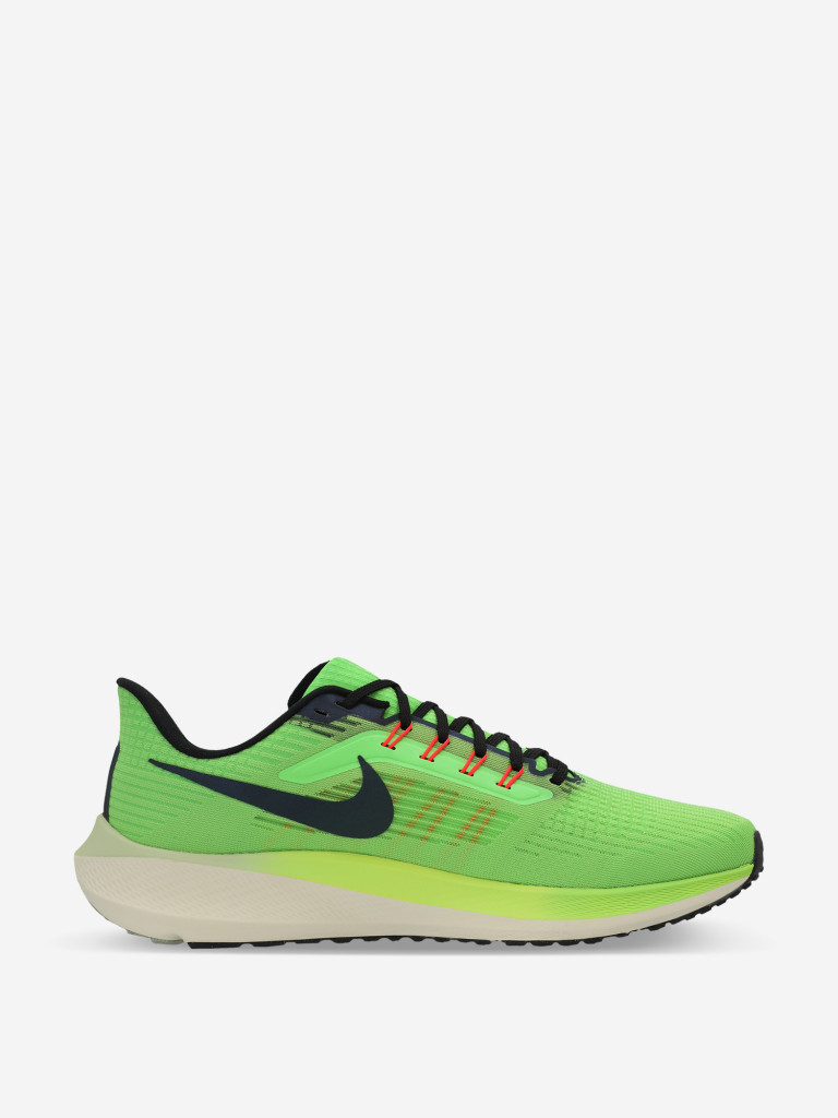 Кроссовки мужские Nike Pegasus 39 зеленый/черный/бежевый цвет — купить за  14399 руб. со скидкой 40 %, отзывы в интернет-магазине Спортмастер