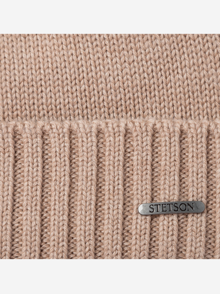 Шапка с отворотом STETSON 8589303 BEANIE MERINO