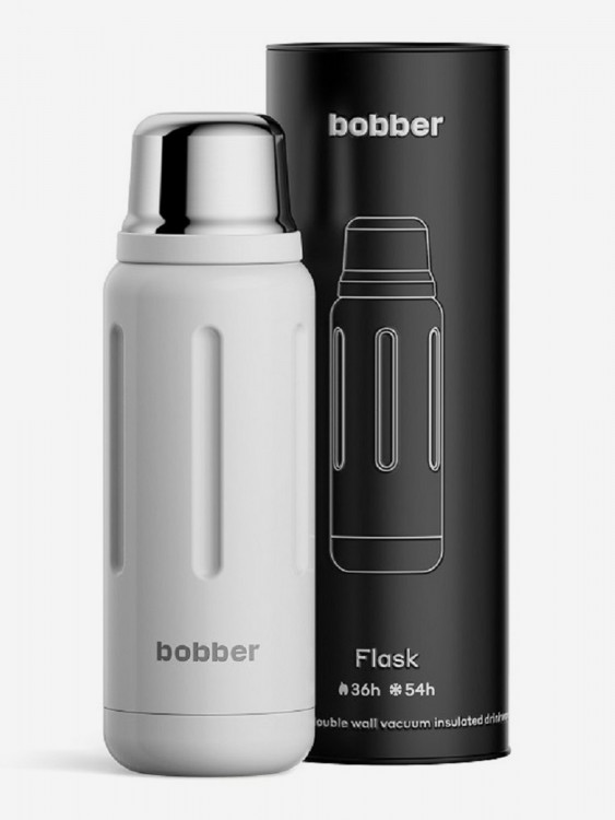 Термос вакуумный для напитков BOBBER Flask 770 мл, тепло до 36 часов, белый