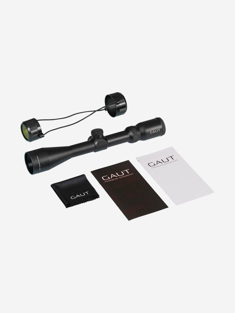 Прицел Gaut Quartz 3-9x40, сетка 3 (Mil-Dot) нить, без подсветки, 25.4мм, поправки 1/4 МОА