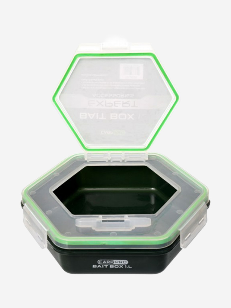 Контейнер для прикормки CARP PRO 1л с крышкой без отверствий