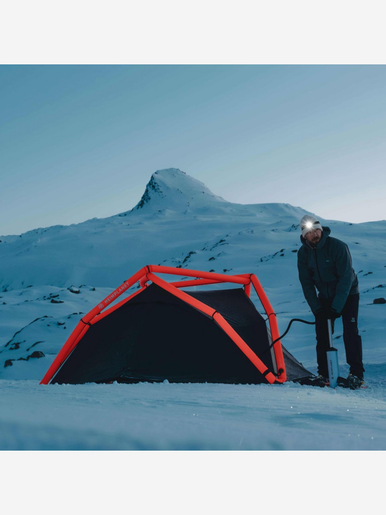 Палатка надувная для кемпинга HEIMPLANET KIRRA 4-season, Neon Red