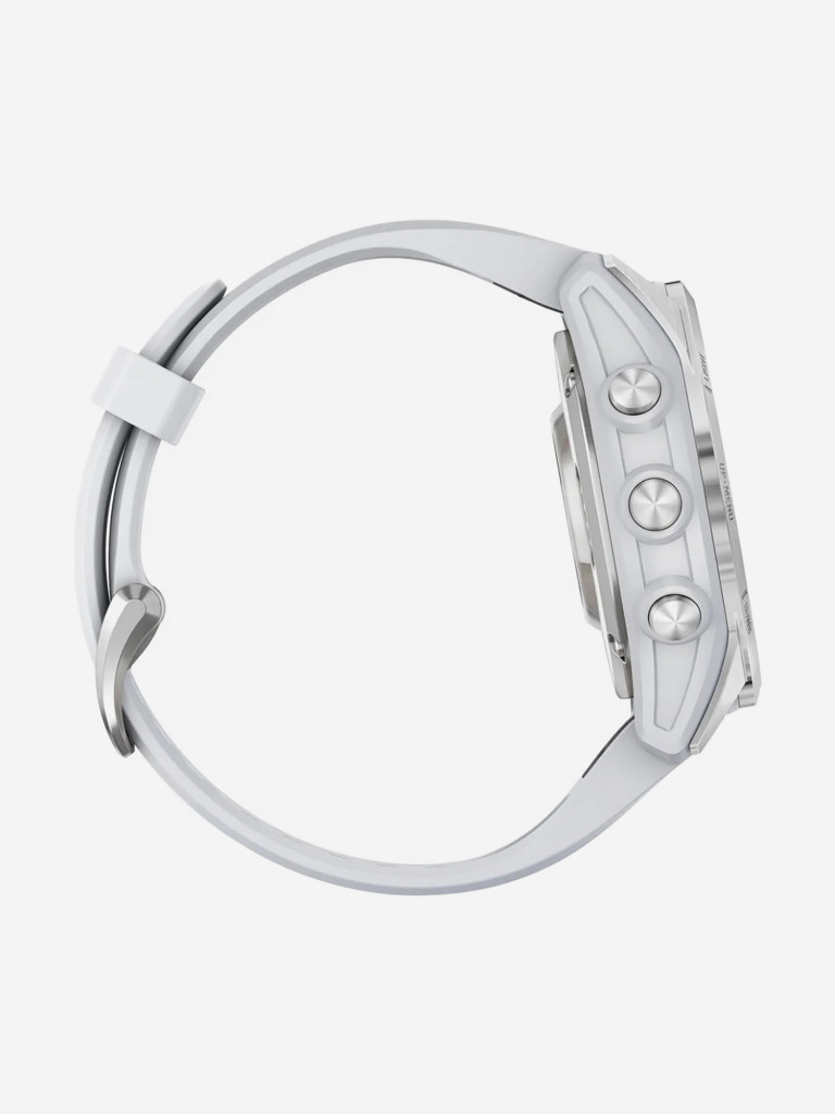 Спортивные часы Garmin EPIX PRO (Gen 2) Standard Edition 42 мм, серебристый корпус, белый ремешок