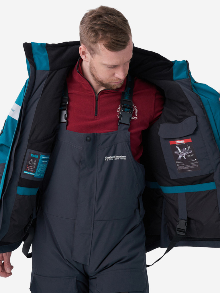 Костюм зимний Alaskan Cherokee Active поддерживающий (куртка+полукомбинезон) для рыбалки и охоты