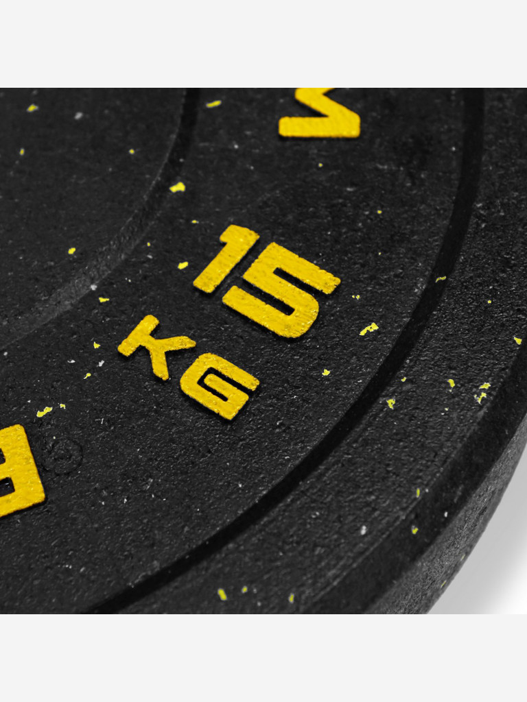 Диск для штанги бамперный BRONZE GYM 15 кг