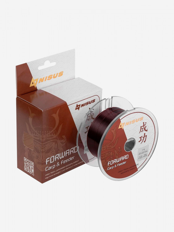 Леска для рыбалки Nisus FORWARD Carp&Feeder Nylon 0,437мм, 150м, 14,1кг, темно-коричневый