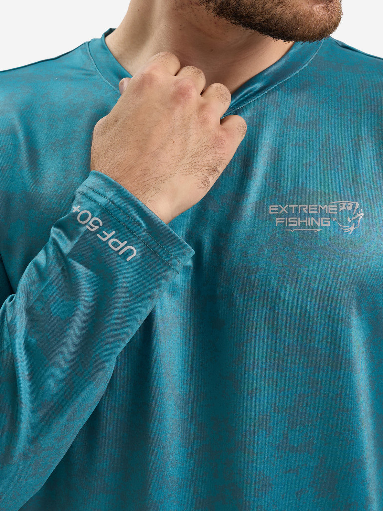 Лонгслив мужской Extreme Fishing OBS-G508 с защитой от солнца UPF50+ для рыбалки