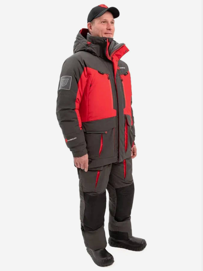 Костюм для рыбалки мужской MAGNUM GEAR TITAN 2 -45° С красный/графит