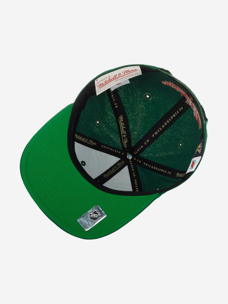 Бейсболка с прямым козырьком MITCHELL NESS 6HSSDX22015-NJDGREN New Jersey Devils NHL (зеленый)