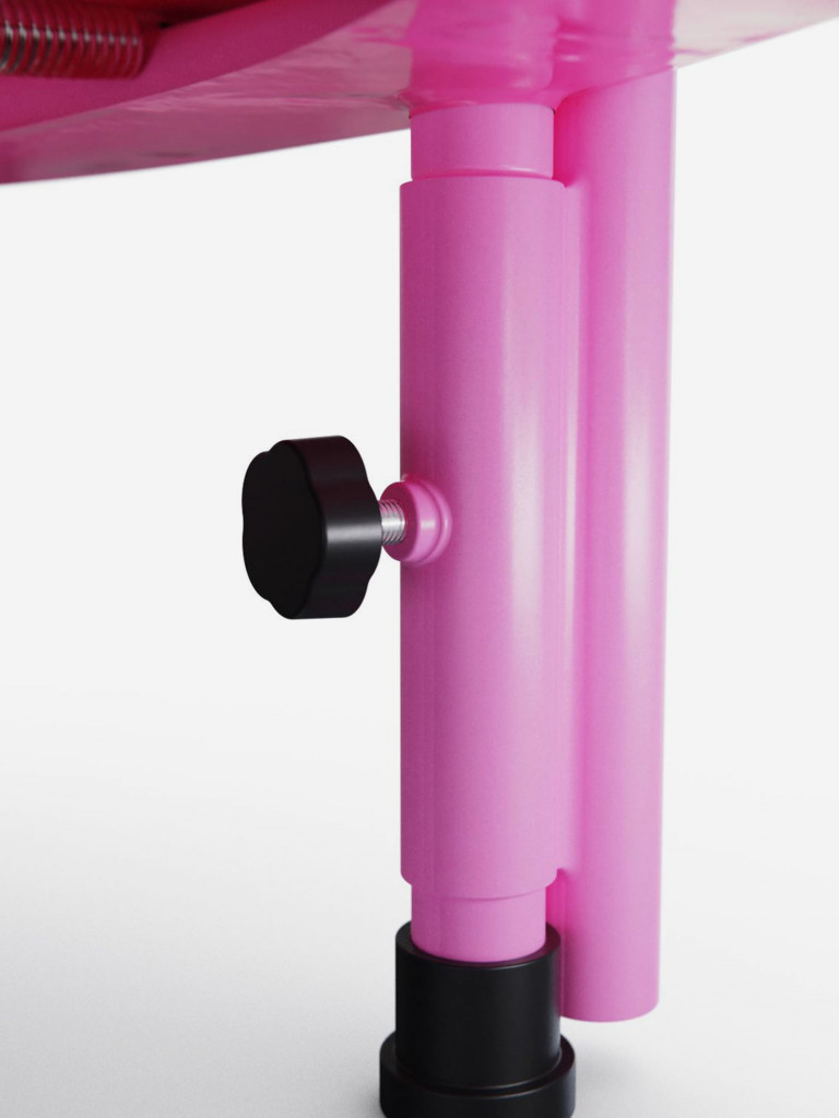 Батут с поручнем DFC JUMPFIT 36'' розовый