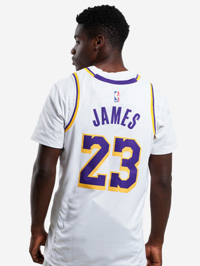 Майка баскетбольная Nike NBA Los Angeles Lakers LeBron James Association Edition Swingman Dri FIT
