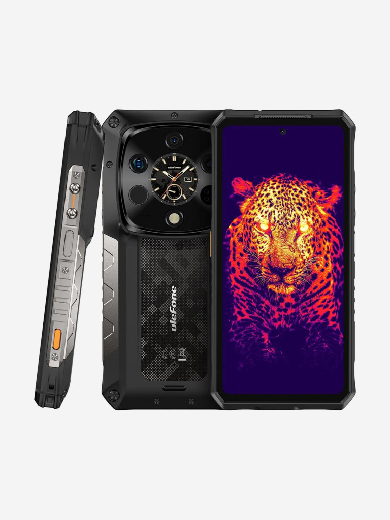 Смартфон Ulefone Armor 28 Ultra TH 16+1TB Black, 6.67”, AMOLED, FHD+,1.04”, 340x340, MTK9300+, And15, 50+50+64+ThermoVue T2, 50, 10600mAh,5G, uSmart