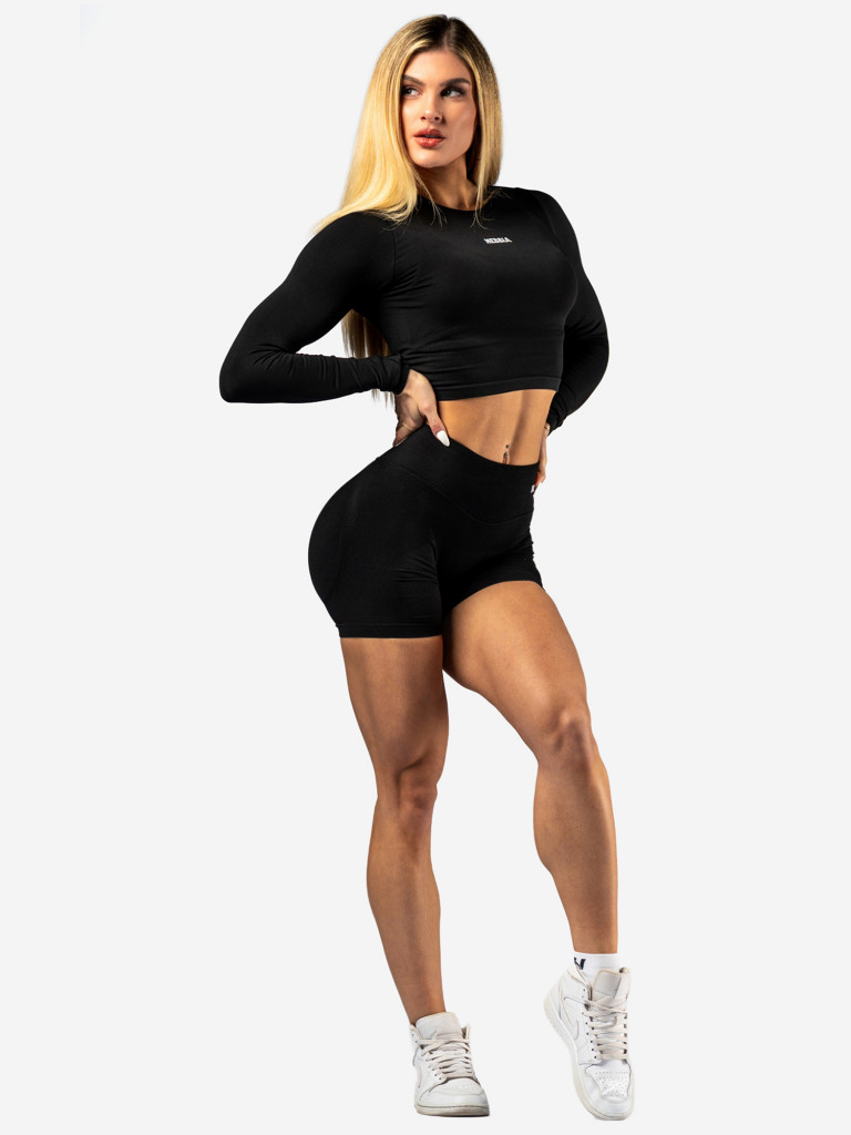 Лонгслив женский NEBBIA Seamless Long-Sleeve Top POWER 892 Black