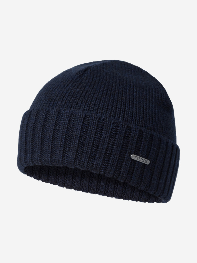 Шапка с отворотом STETSON 8589303 BEANIE MERINO