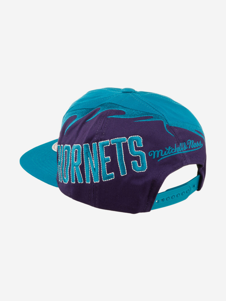 Бейсболка с прямым козырьком MITCHELL NESS HMUS4319-CHOYYPPPTEAL Charlotte Hornets NBA (голубой)