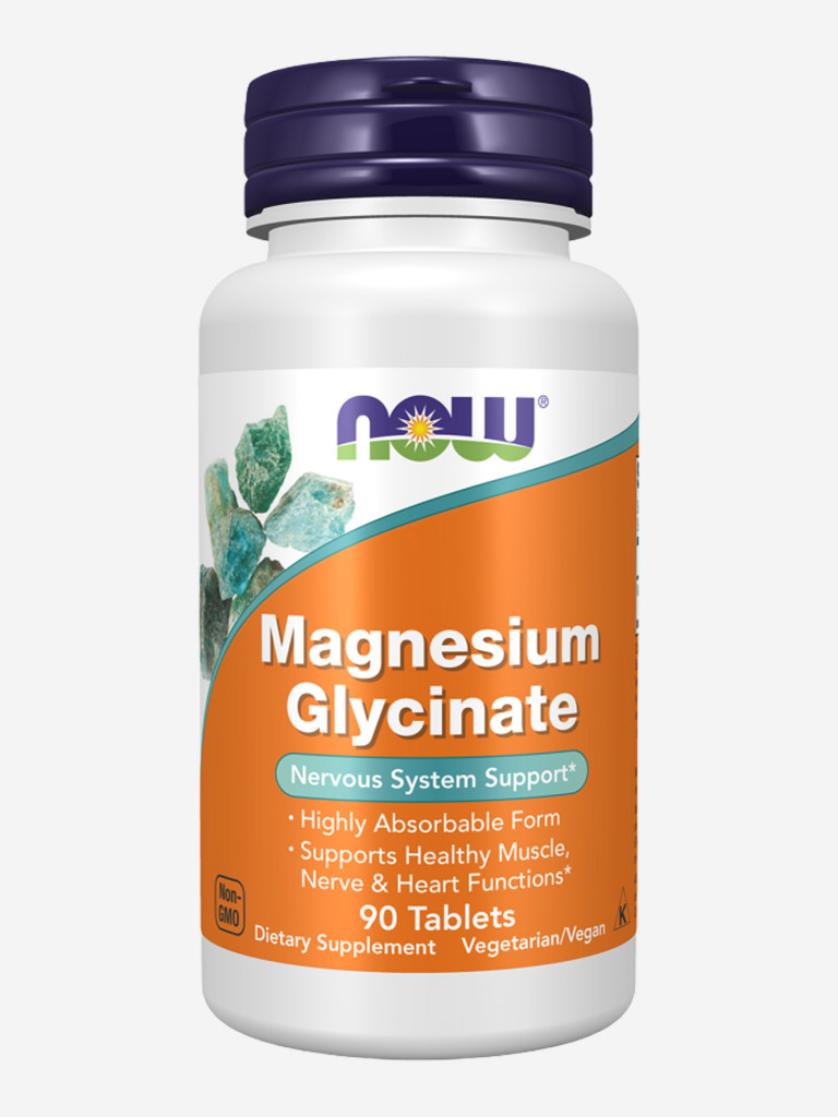 Магний Глицинат NOW FOODS Magnesium Glycinate, 90 таблеток