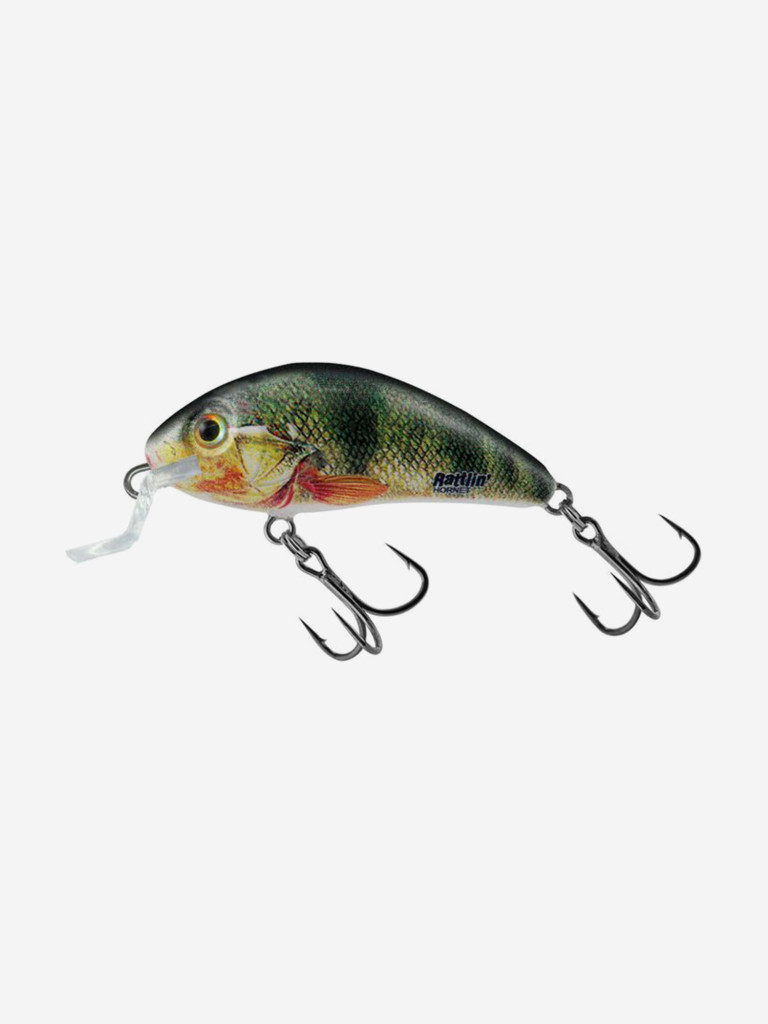 Воблер SALMO POLAND HORNET RATTLIN F, длина 4.5 см, крэнк-раттлин для окуня, судака, щуки