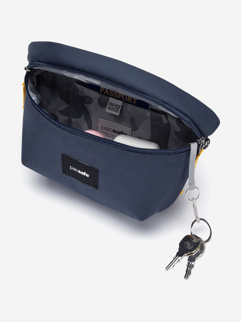 Сумка слинг антивор Pacsafe Go Sling, Coastal Blue, 2.5 л.