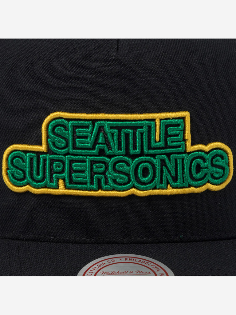 Бейсболка MITCHELL NESS HP12159-SSUBLCK Seattle Supersonics NBA