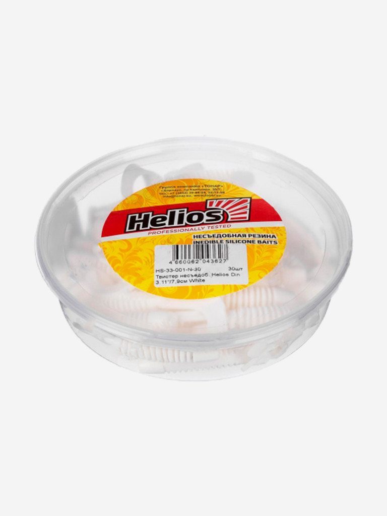 Мягкая приманка Helios Din, 3,11'' / 7,9 см, White, 30 шт (HS-33-001-N-30)