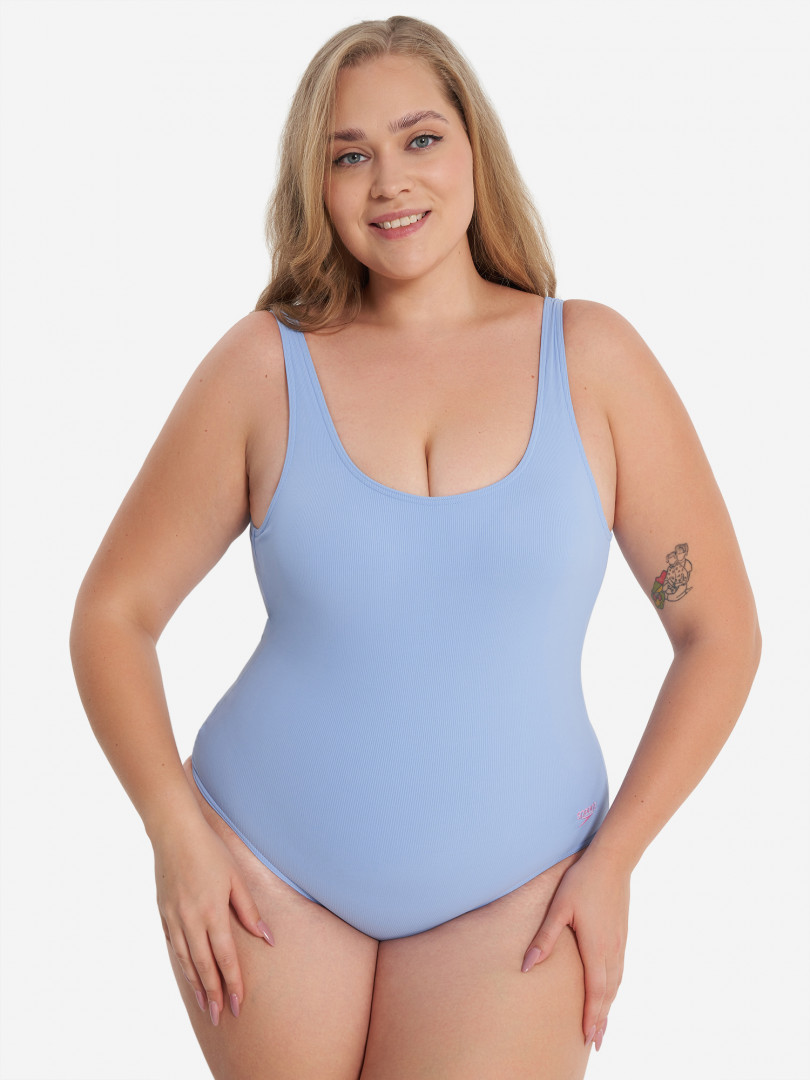 фото Купальник слитный женский speedo, голубой