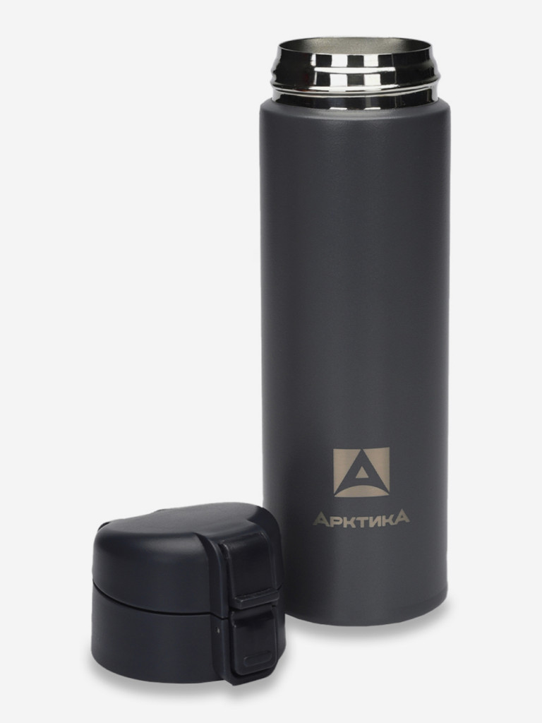 Термокружка вакуумная Арктика, 470 мл, со съемным ситечком, графит