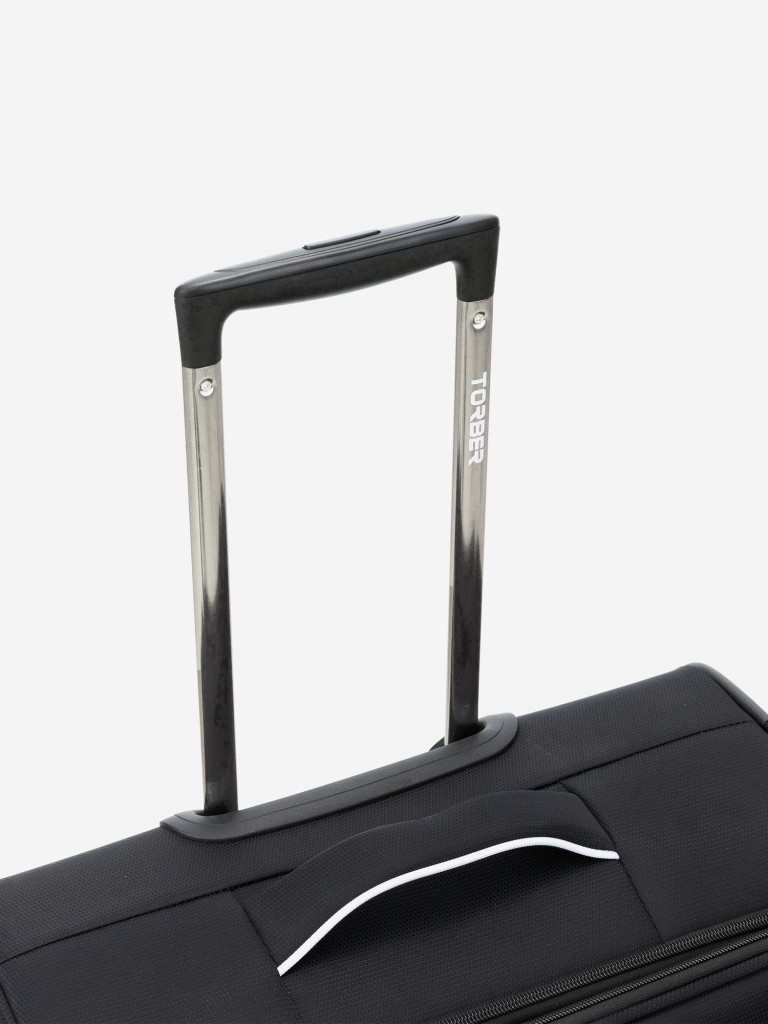Чемодан TORBER Nero чёрный 63 л