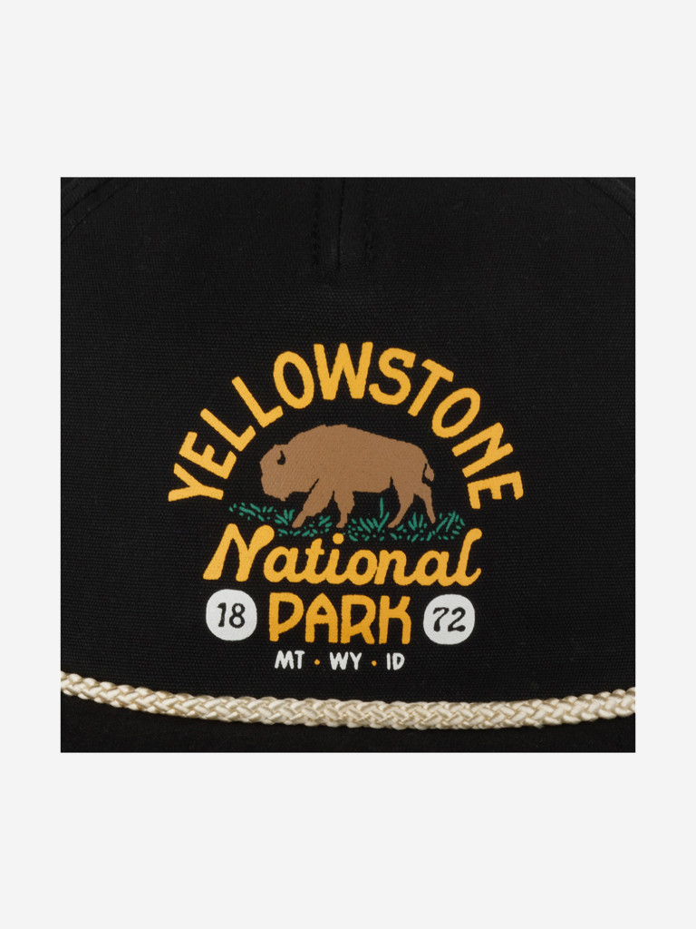 Бейсболка AMERICAN NEEDLE 23002A-YNP Yellowstone National Park Canvas Cappy (черный)