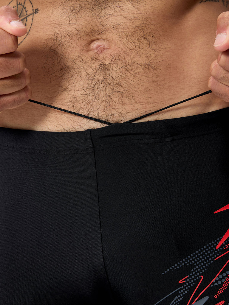 Плавки-шорты мужские Speedo Medley Logo Aquashort Blk/Red