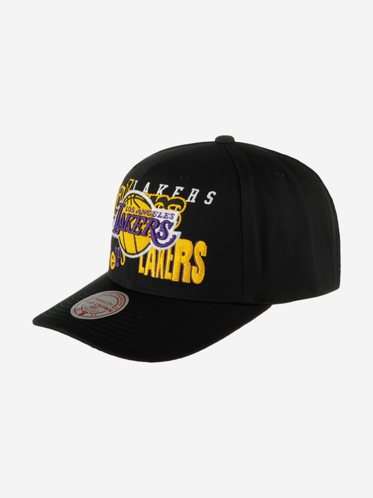 Бейсболка MITCHELL NESS HHSS6572-LALYYPPPBLCK Los Angeles Lakers NBA (черный)
