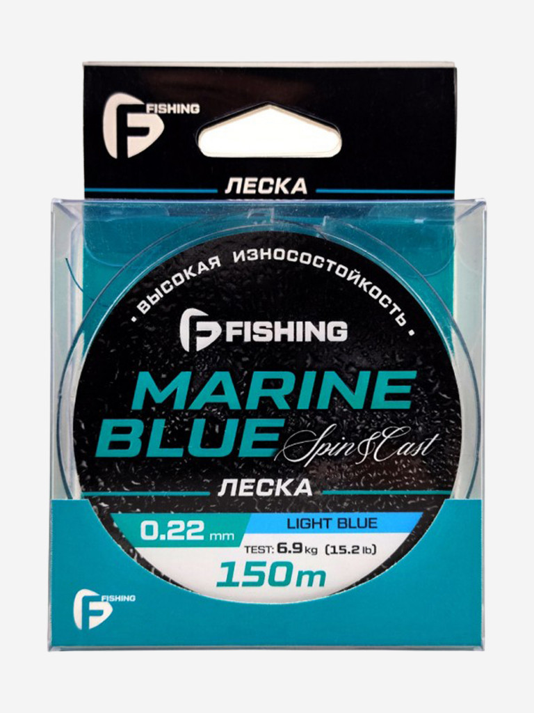 Леска Marine Blue Spin F-FISHING 150м 0,22мм 6,9кг/15,2lb
