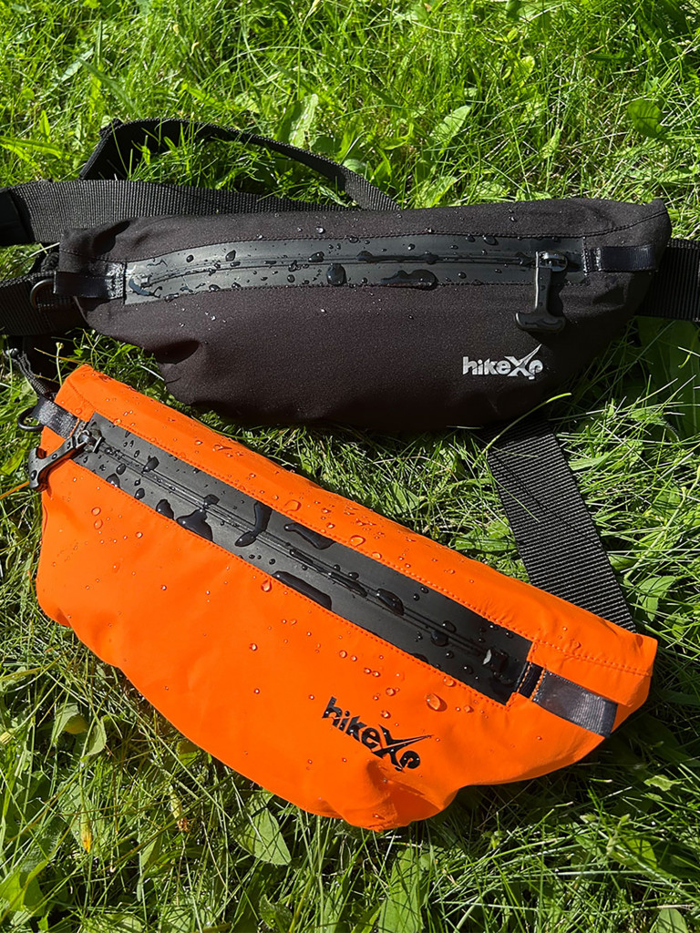 Непромокаемая поясная сумка hikeXp оранжевая