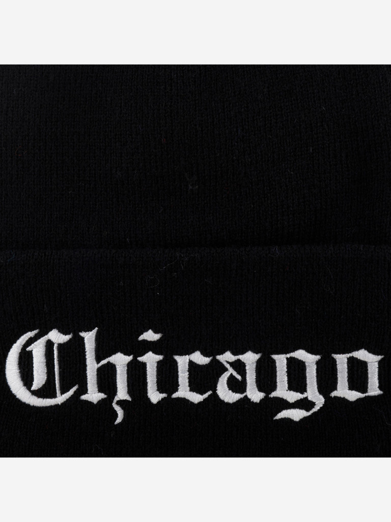 Шапка с отворотом MITCHELL NESS KN63ZChicago (черный)