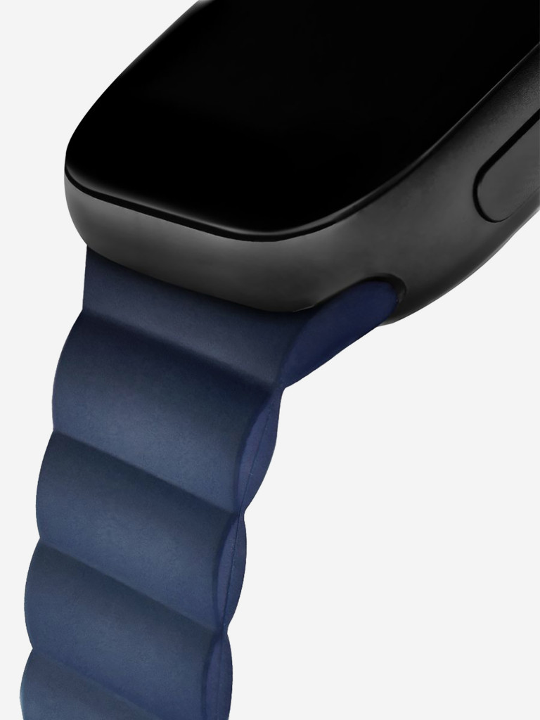 Ремешок для часов Apple Watch Ultra/49/45/44/SE/42 mm Mutural Оригинал, ультралегкий силиконовый на магните — midnight