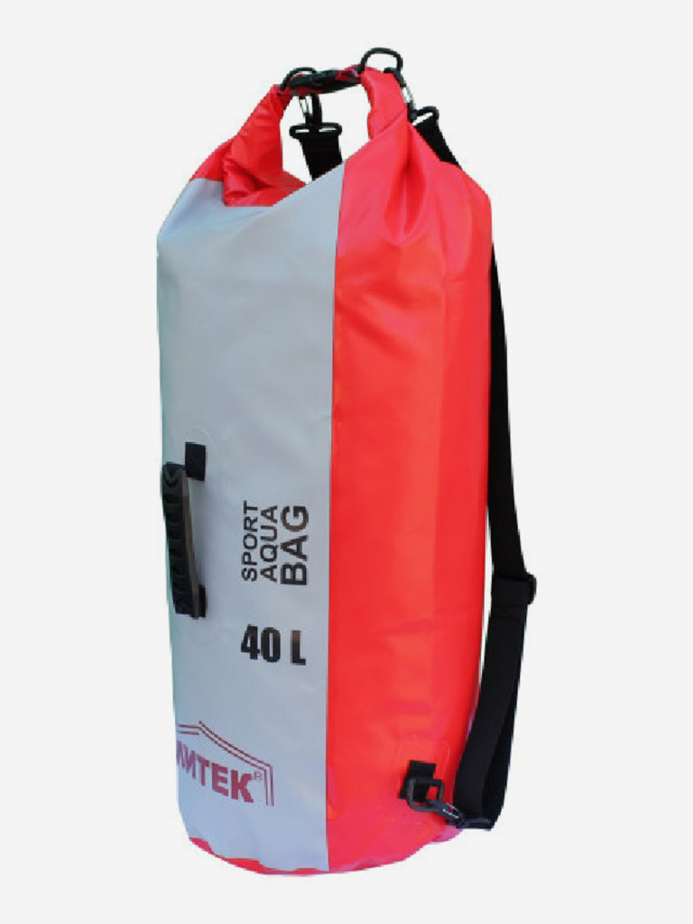 Герморюкзак МИТЕК 40л (Ø 30см Н-57см)(красно-серый)