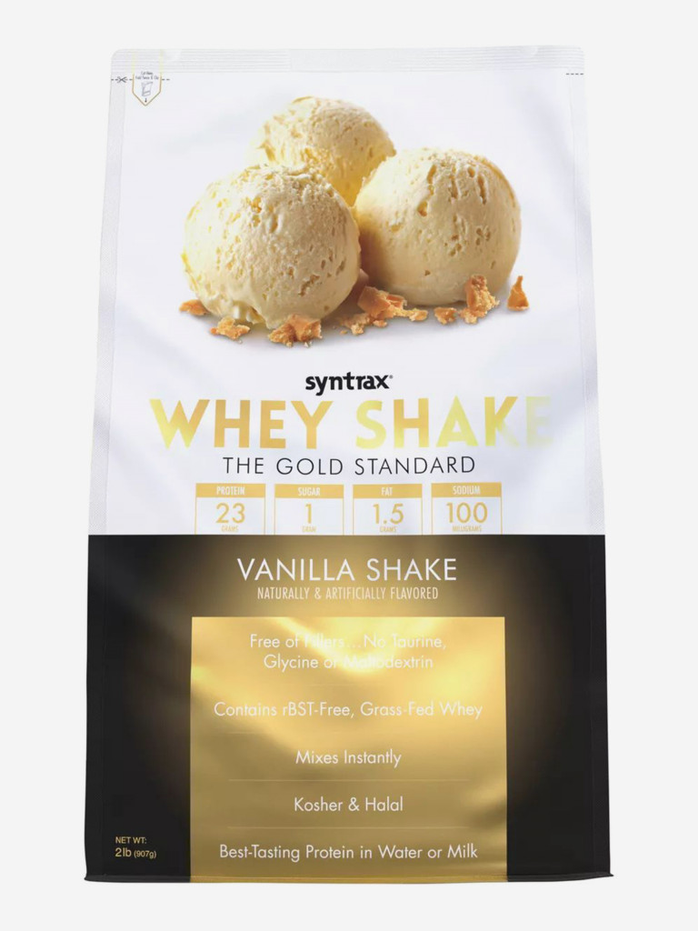 Протеин Syntrax Whey Shake, 907 г, Ванильный коктейль