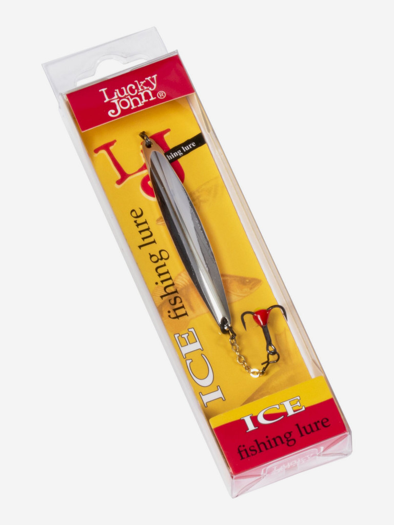 Блесна вертикальная зимняя Lucky John NAIL BLADE с цепочкой и тройником 55мм S блистер