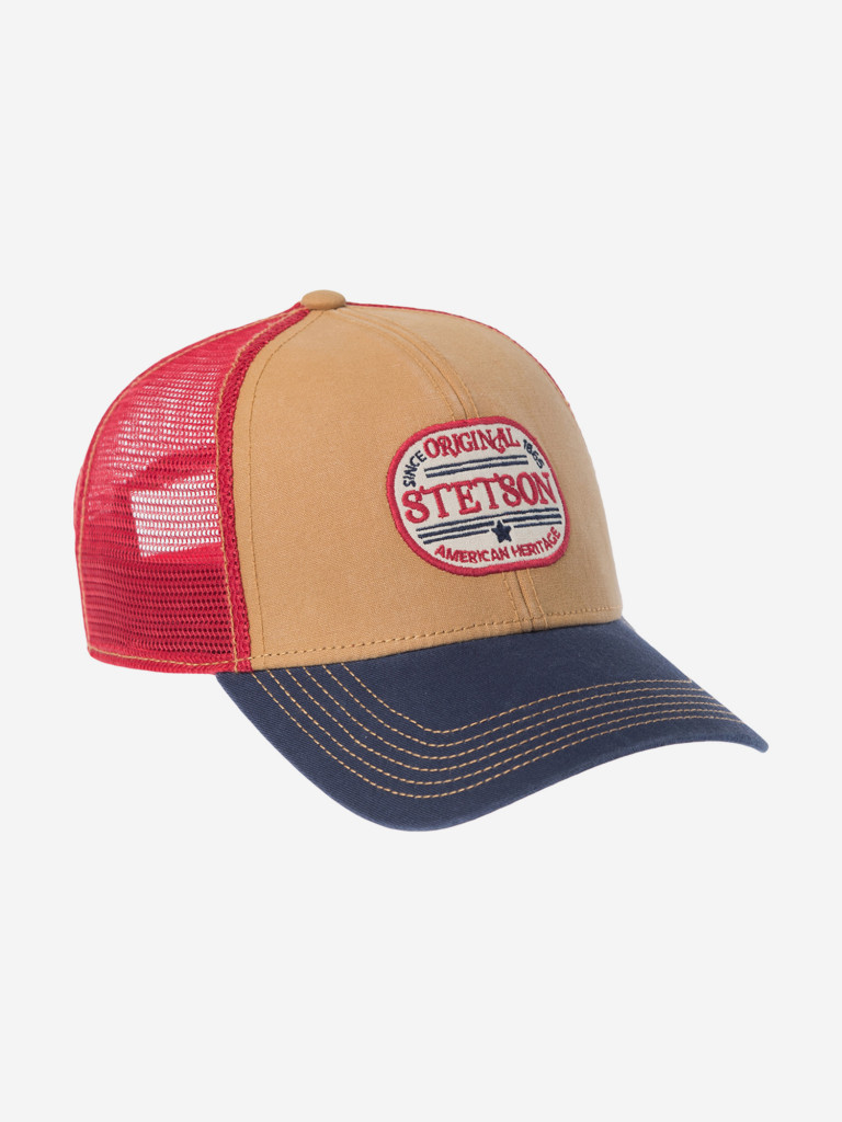 Бейсболка с сеточкой STETSON 7721178 BASEBALL CAP VINTAGE (коричневый)