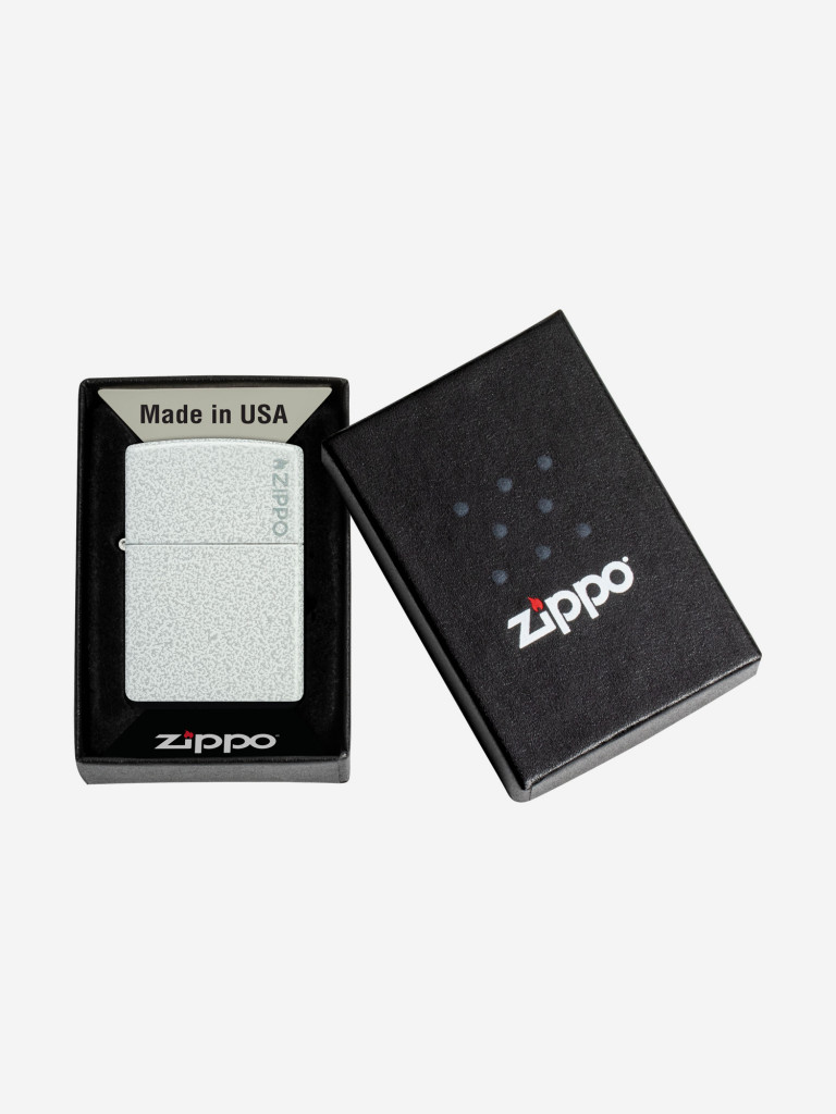 Зажигалка бензиновая ZIPPO 46020ZL Classic Logo Glacier