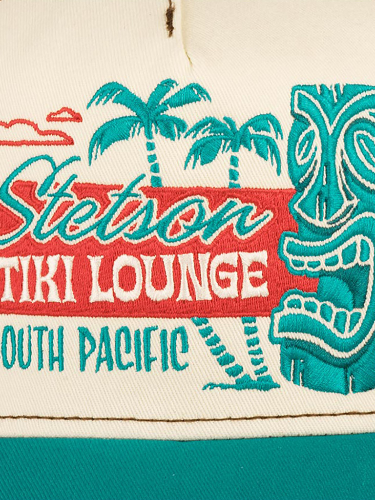 Бейсболка с сеточкой STETSON 7751195 TRUCKER CAP TIKI LOUNGE (голубой)