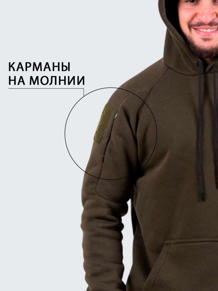 Худи для охоты и рыбалки Black Rams HBR-001 Хаки XXL