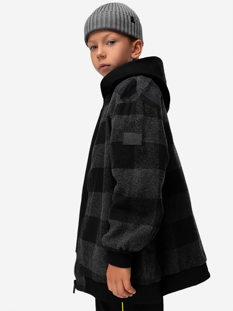 Бомбер оверсайз в клетку bodo