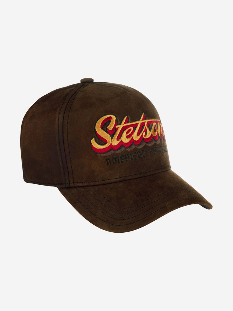 Бейсболка STETSON 7767201 TRUCKER CAP OILY GOAT SUEDE (коричневый)