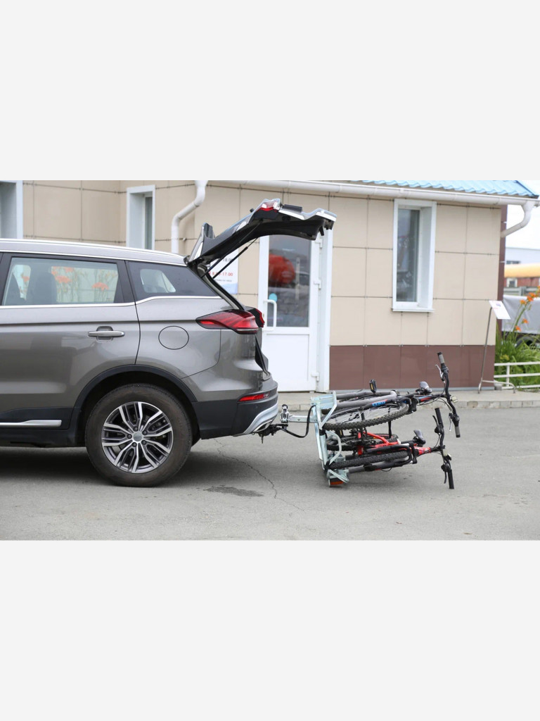 Автобагажник с быстросъемным замком на фаркоп НА ФАРКОПЕ