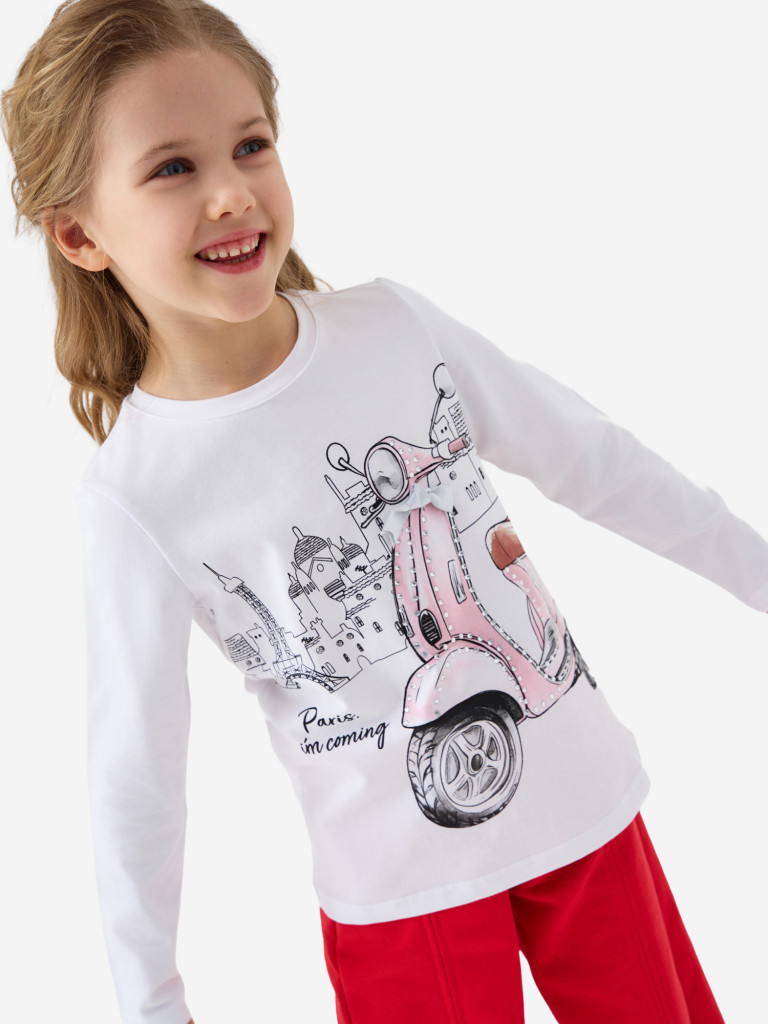 Лонгслив для девочки PlayToday