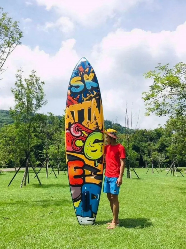 Сапборд надувной Skatinger GRAFFITTY YELLOW