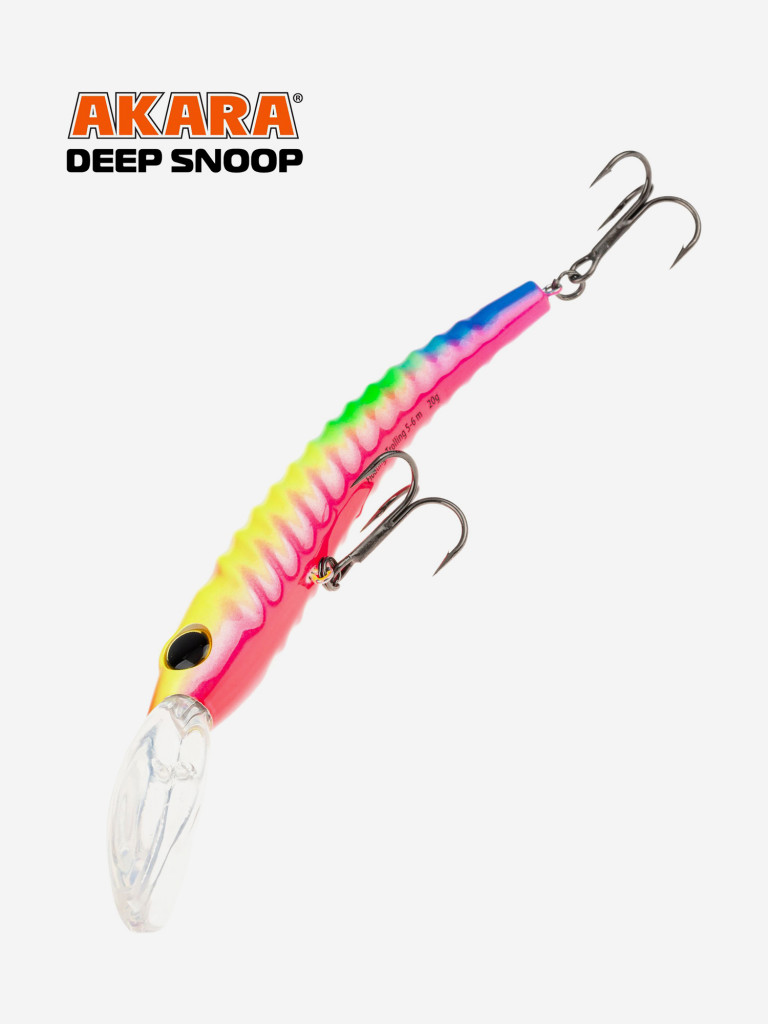 Воблер Akara Deep Snoop 120F минноу плавающий для троллинга на щуку, судака, сома 21гр A300