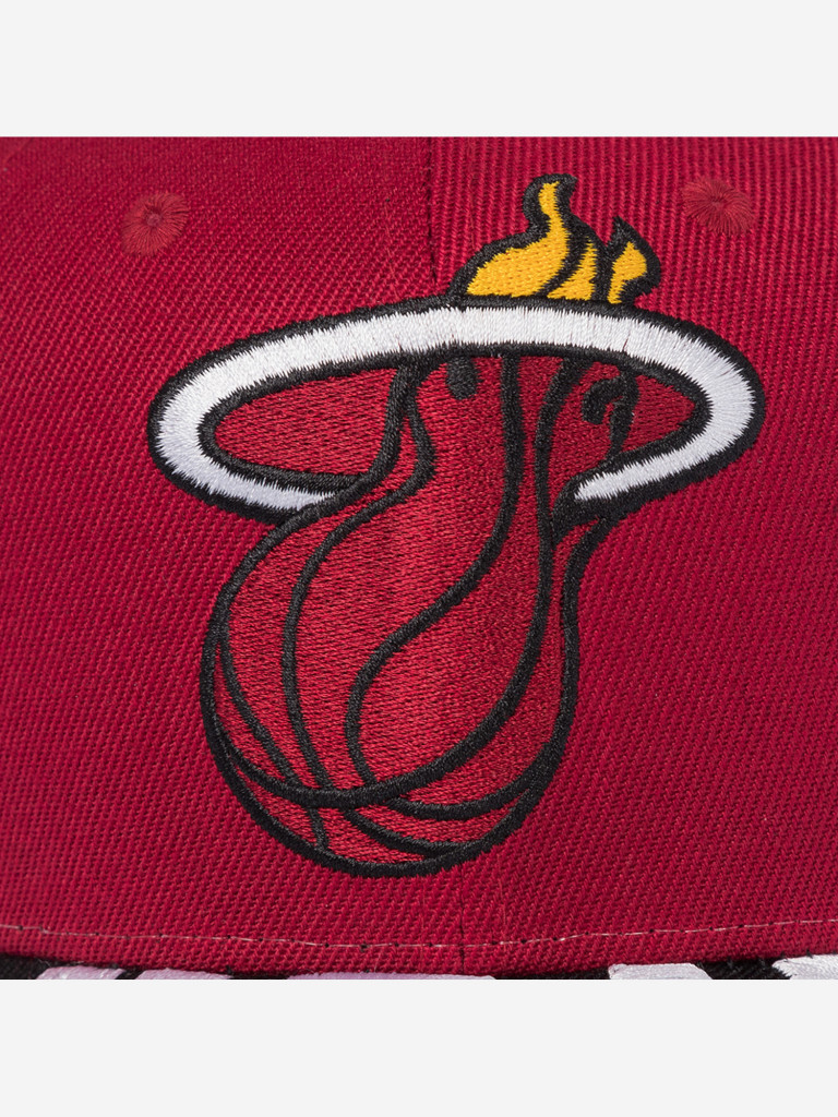 Бейсболка MITCHELL NESS HP10368-MHERED1 Miami Heat NBA (красный)
