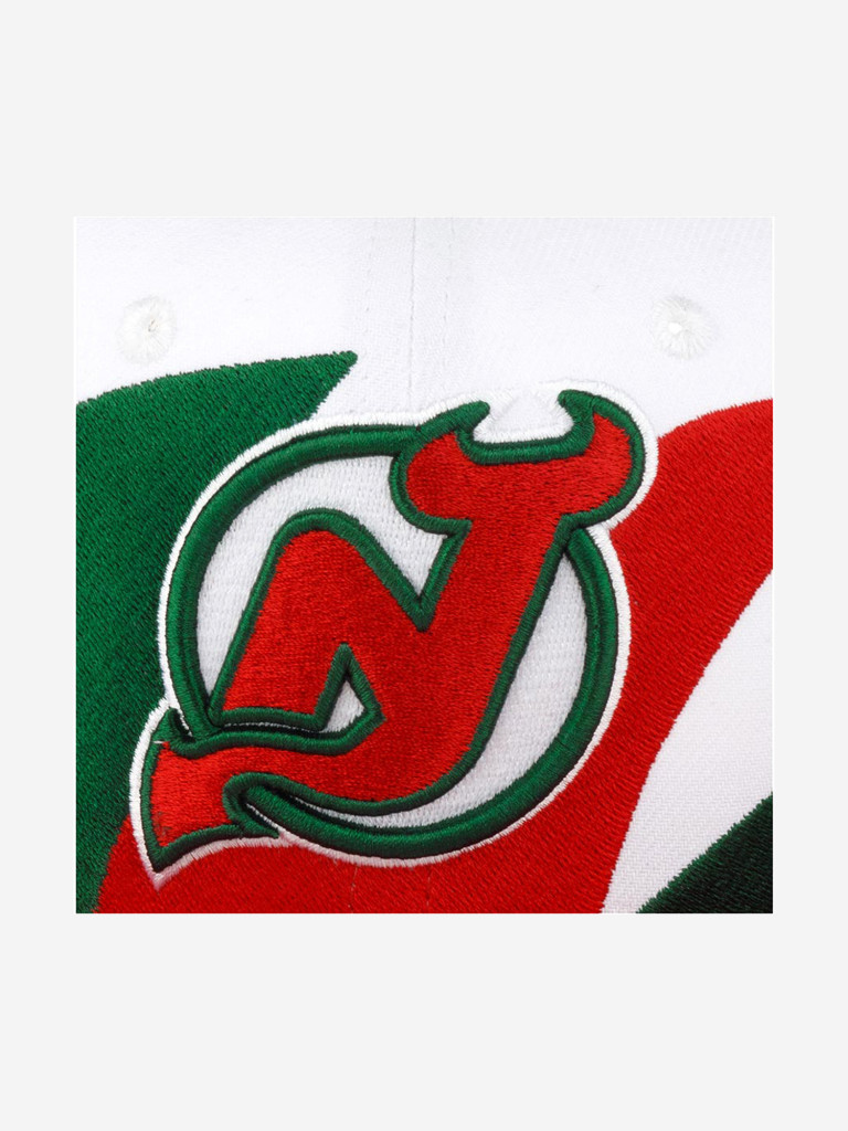Бейсболка с прямым козырьком MITCHELL NESS 6HSSSH22088-NJDWHIT New Jersey Devils NHL (белый)