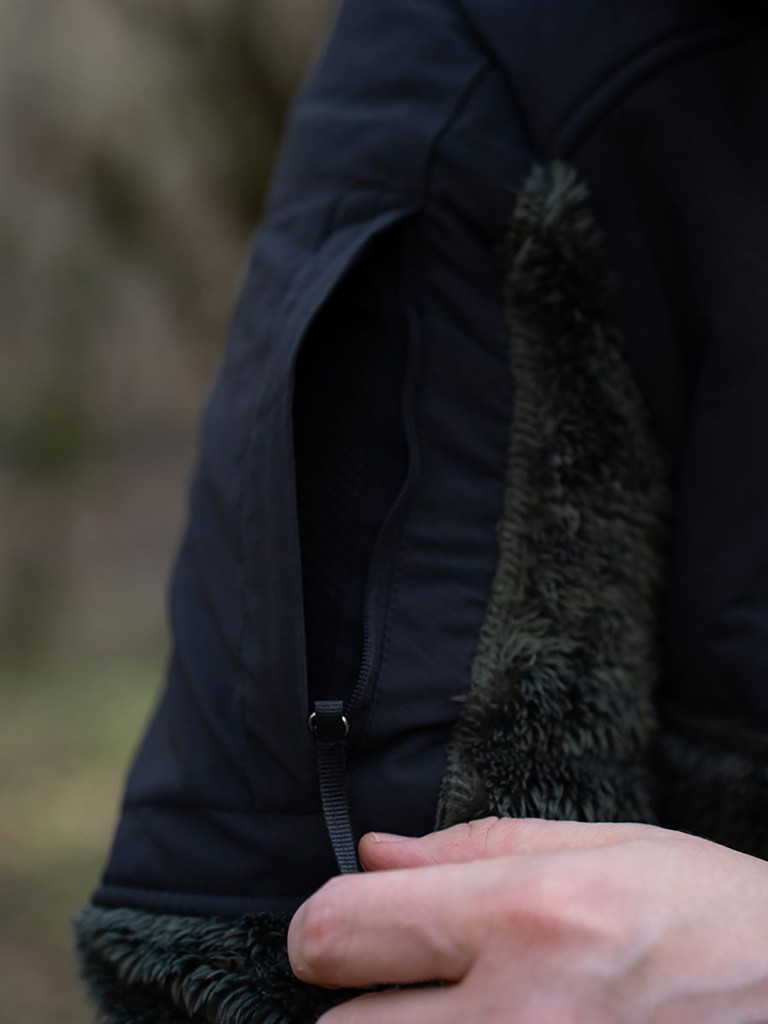 Кофта мужская HUT BORON на молнии хаки